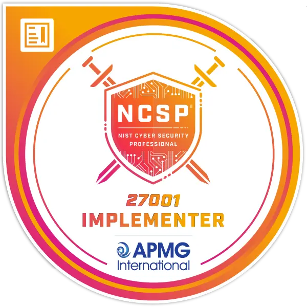 APMG NCSP 27001 Implementer Badge