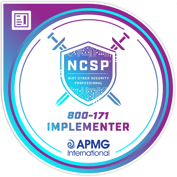 Cybersecurity 9 APMG NCSP800 171 Implementer600PX
